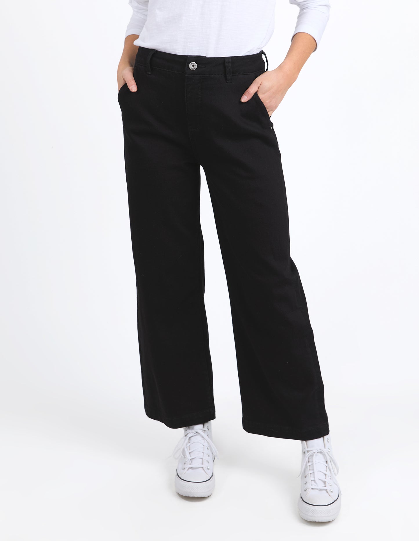 Izzy Wide Leg Jeans - Black
