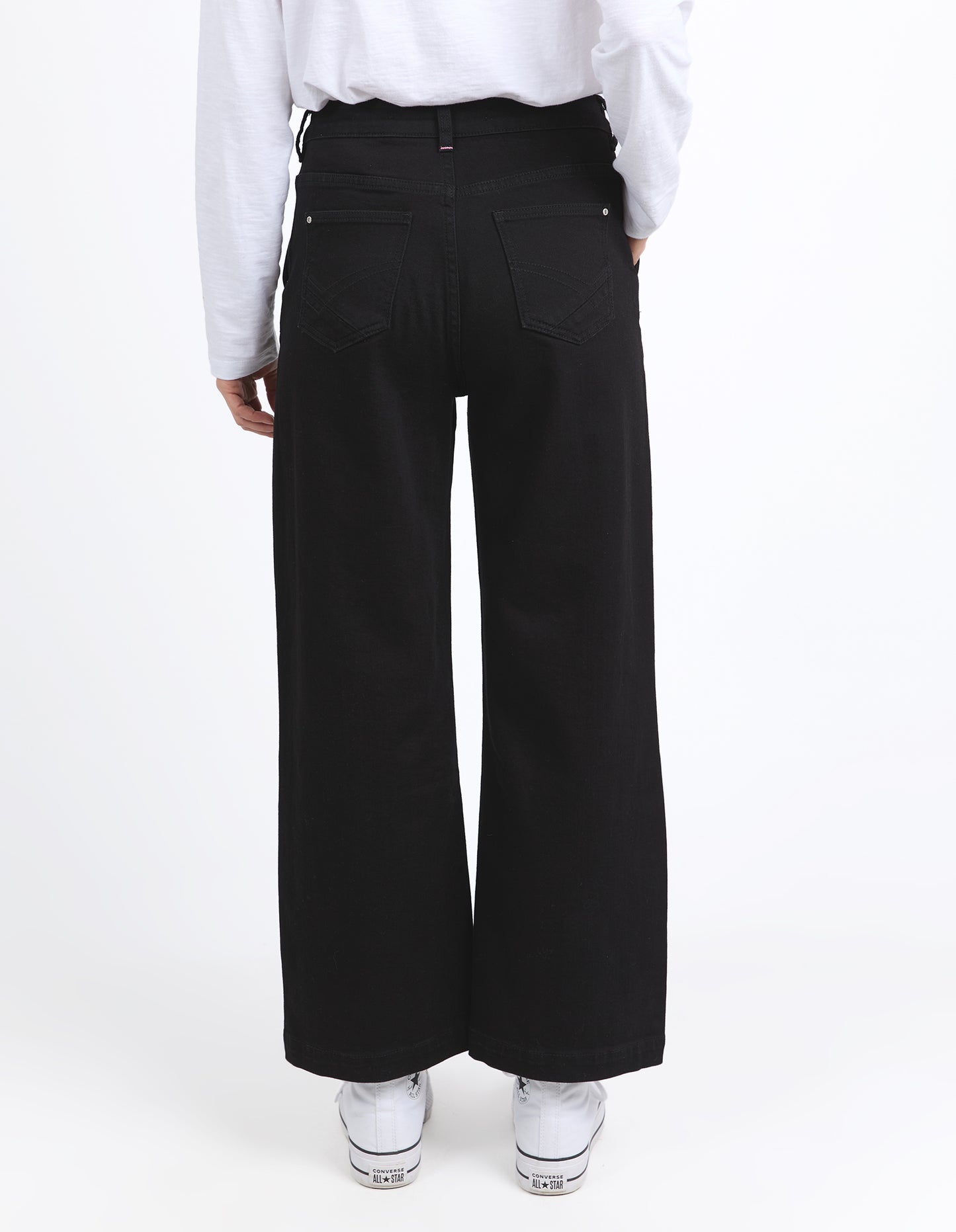 Izzy Wide Leg Jeans - Black