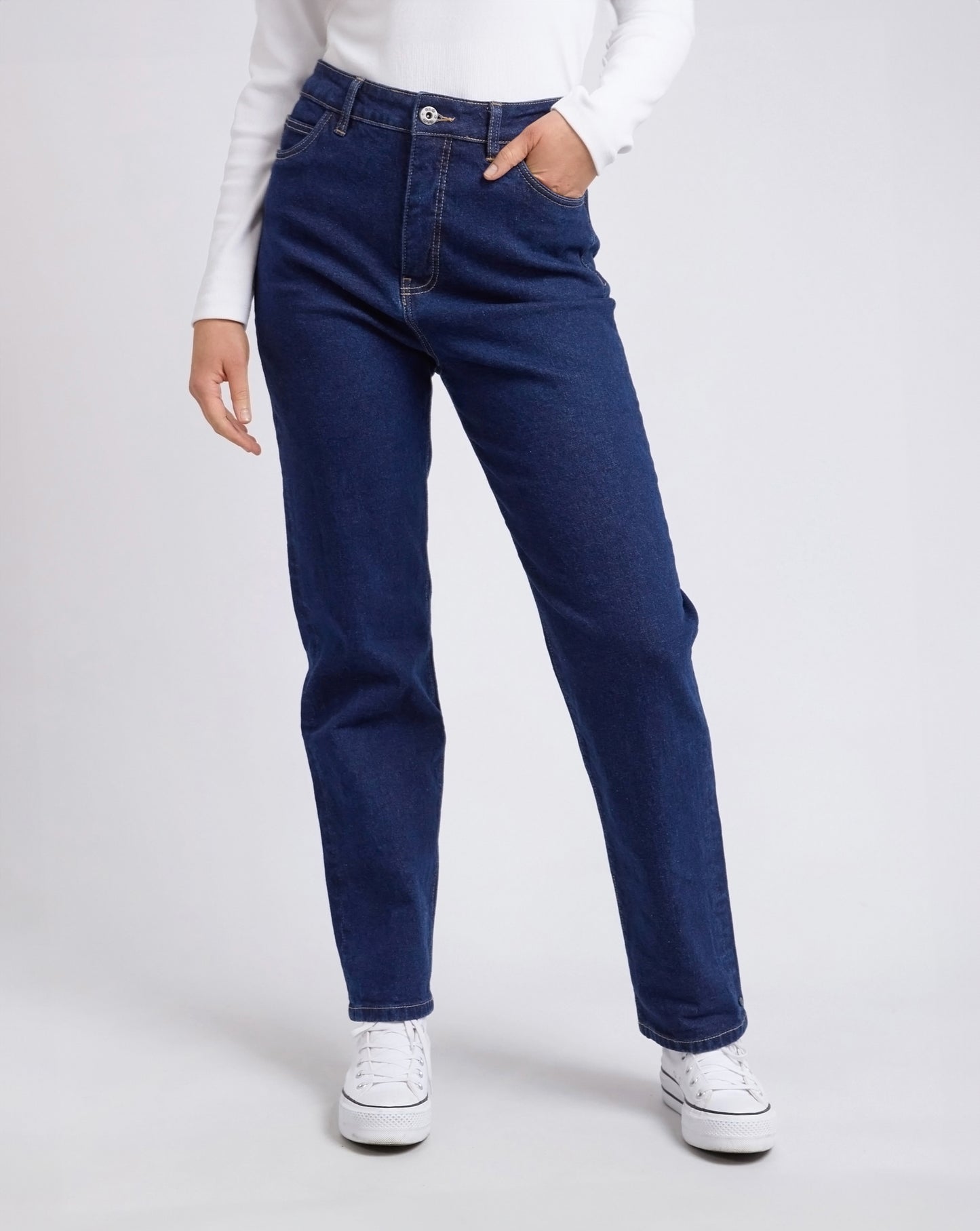 Kate Straight Leg Jeans - Dark Denim