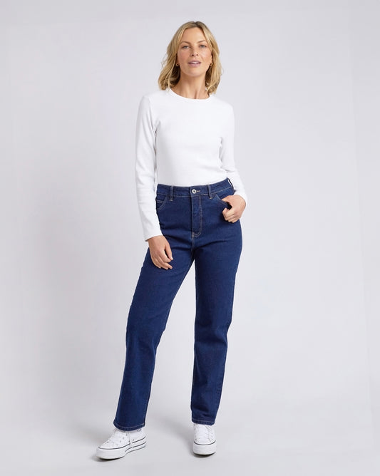 Kate Straight Leg Jeans - Dark Denim