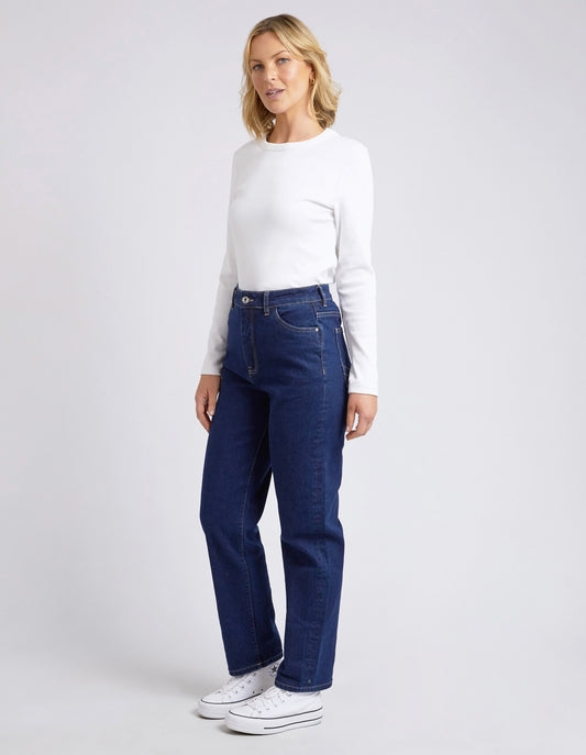 Kate Straight Leg Jeans - Dark Denim