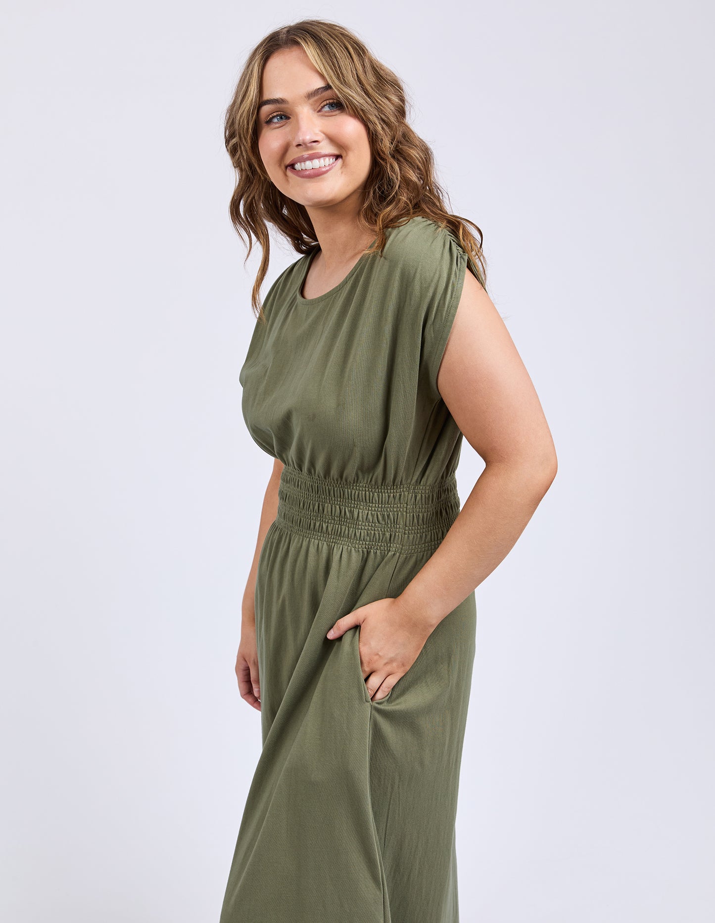 Nelle Midi Dress  - Clover