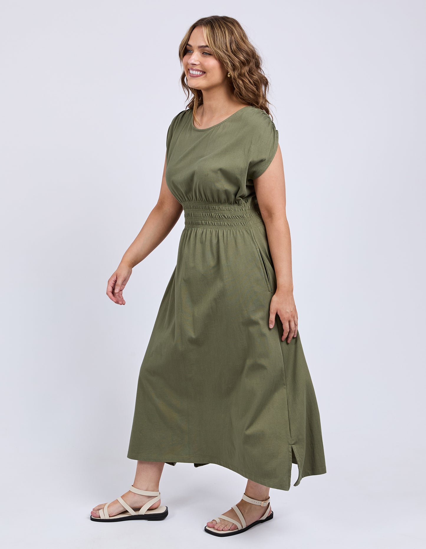Nelle Midi Dress  - Clover