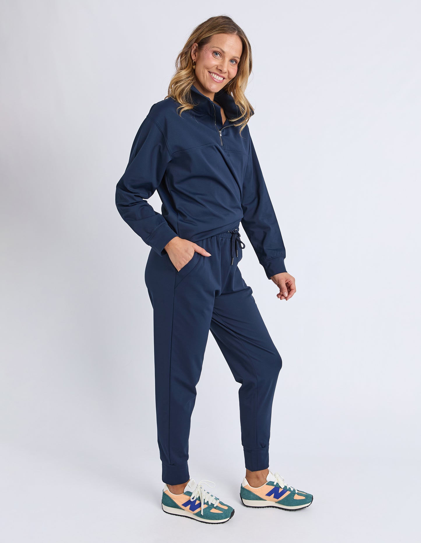 Alexis Track Pant - Navy