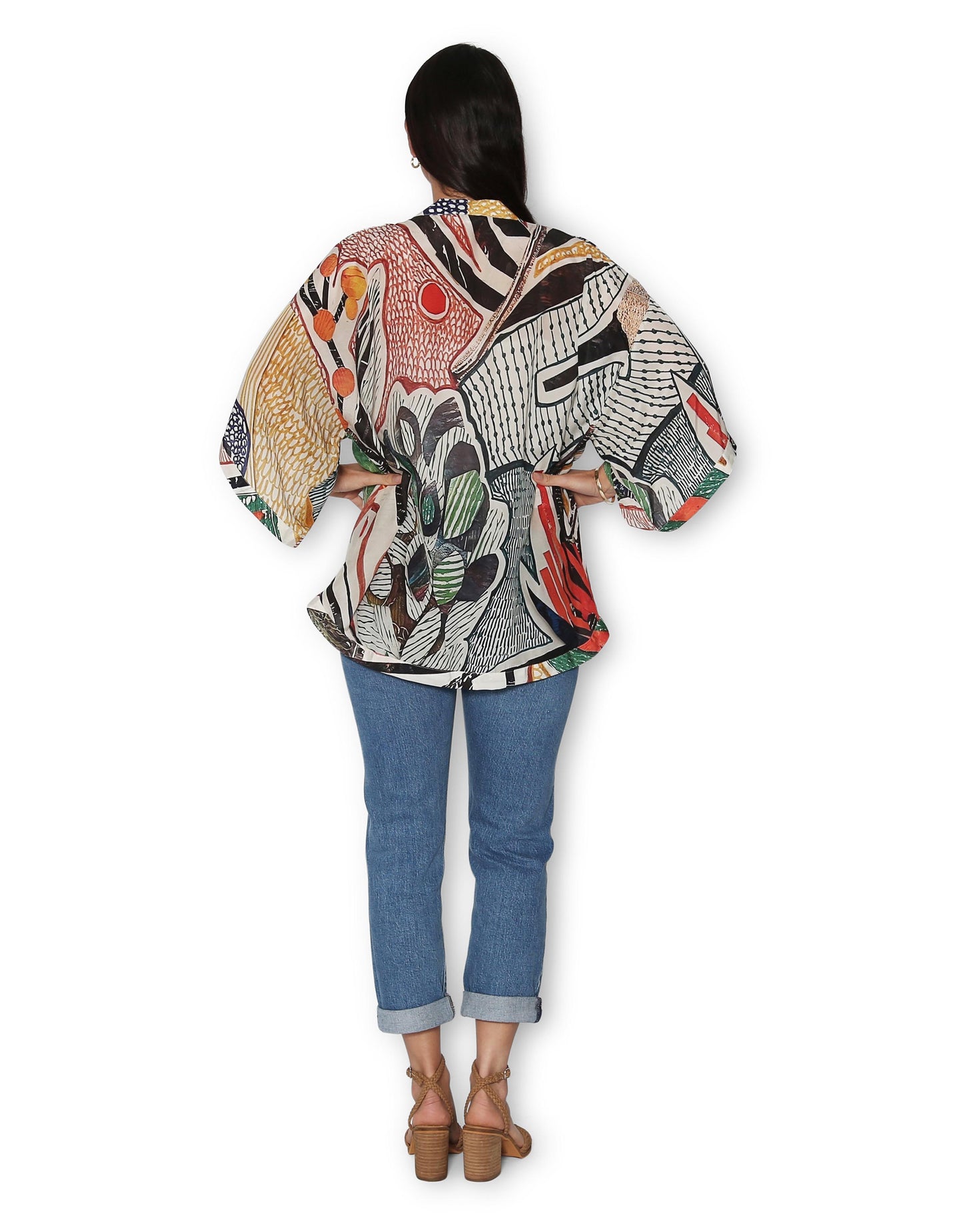 Short Silk Kimono - Sunshine And Natives