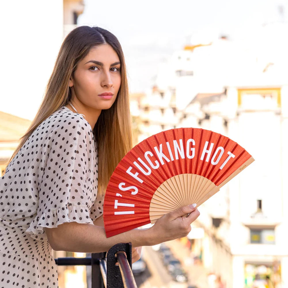 It's Fucking Hot - Red Hand Fan
