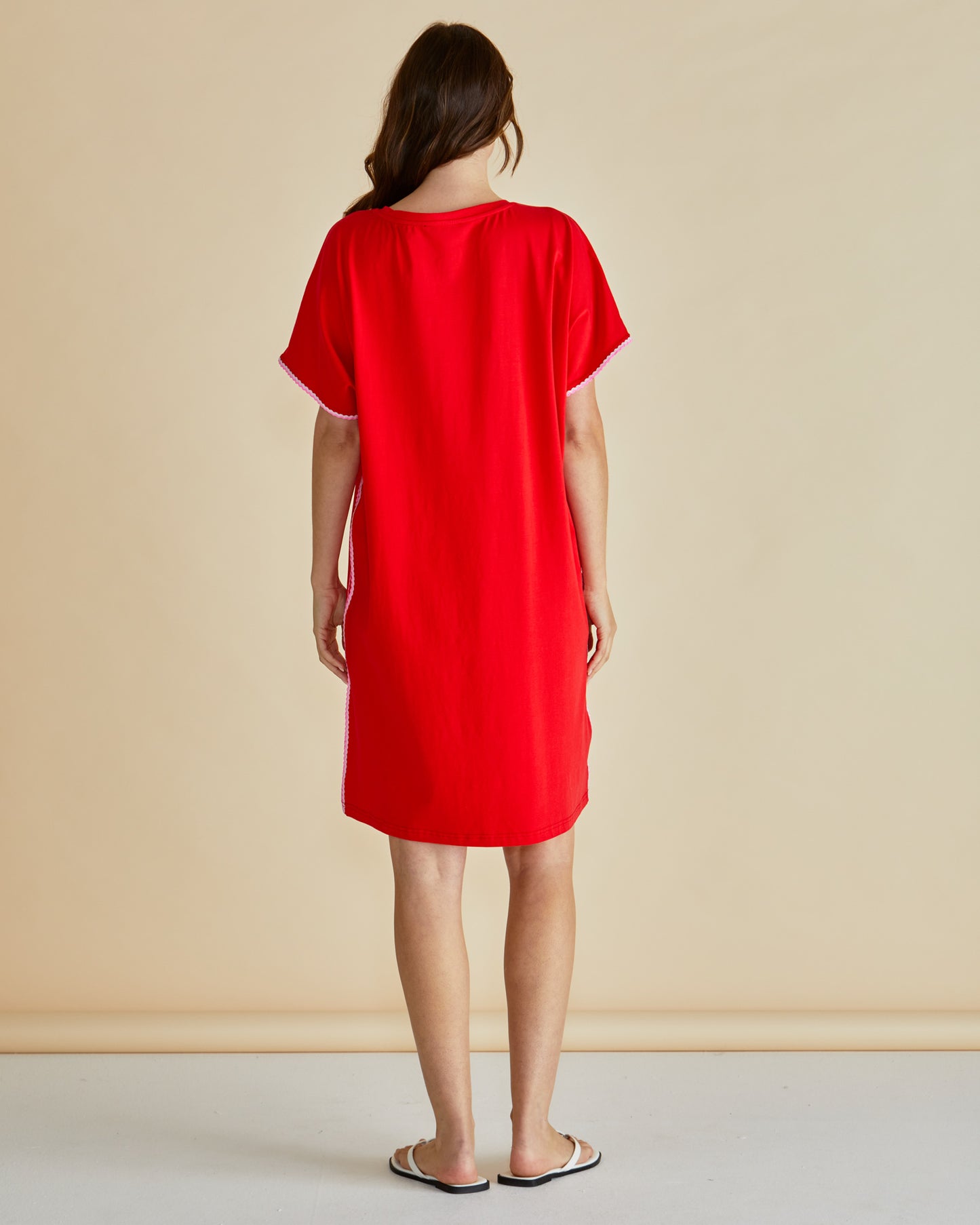 Stellar T-Shirt Dress - Red