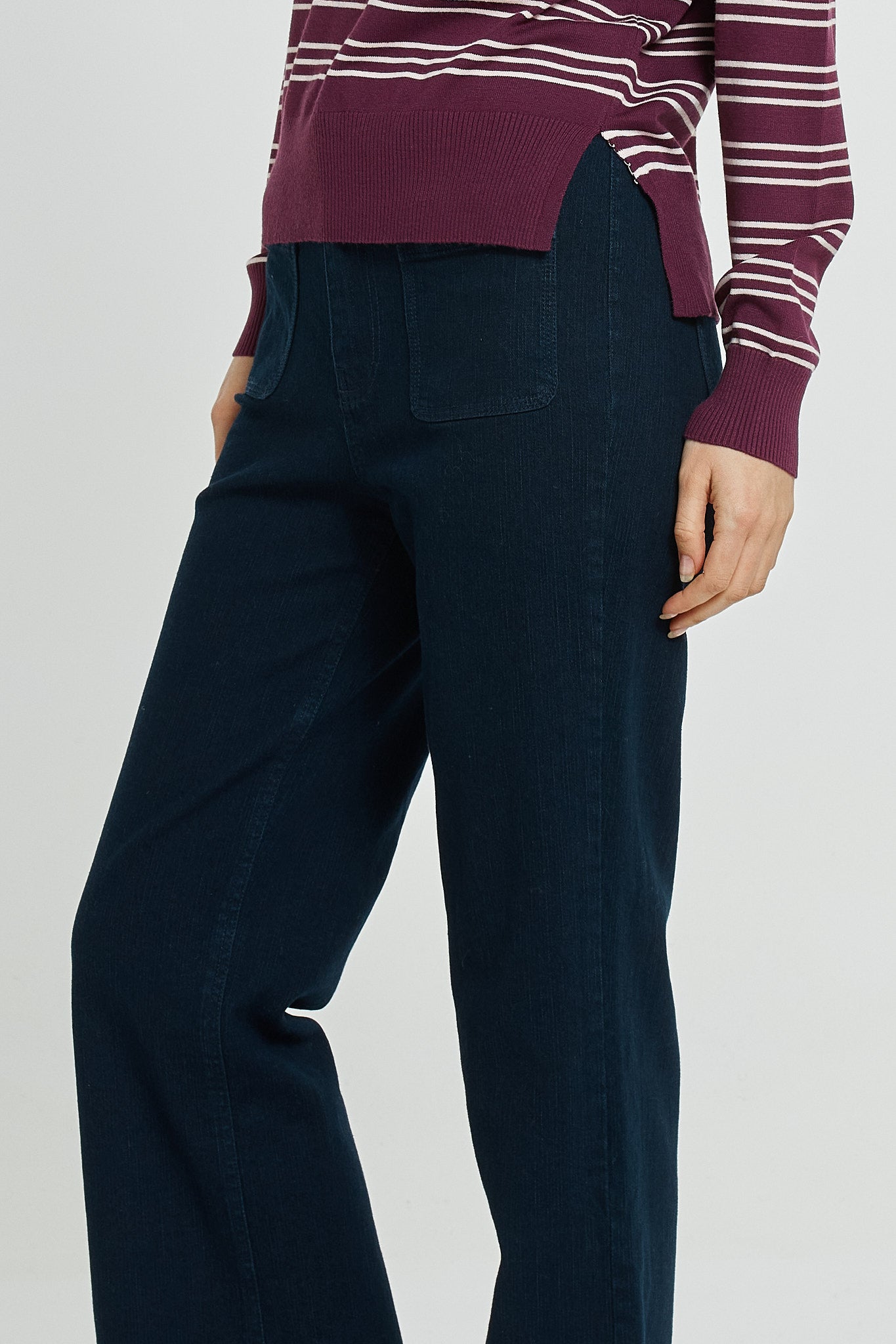 Patch Pocket Jean - Blue Smoke