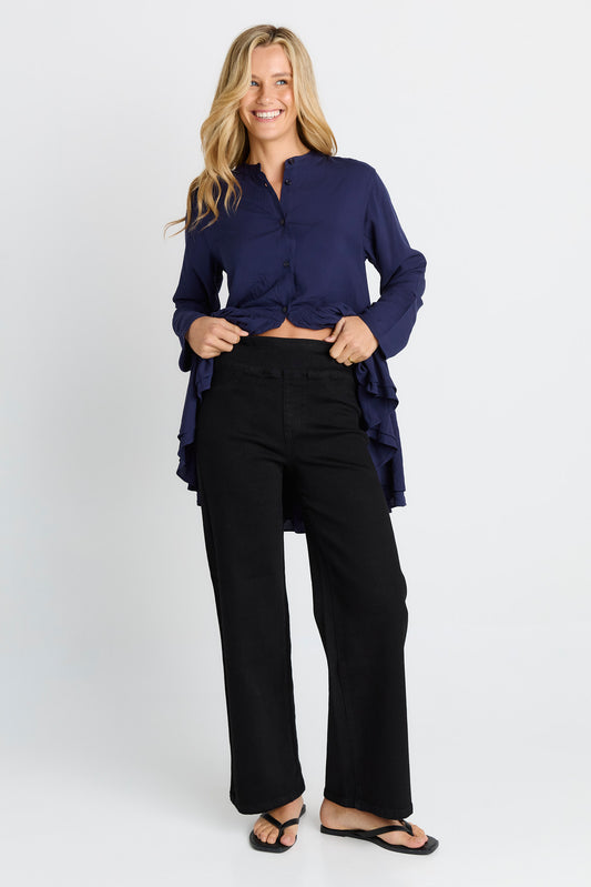 Straight Stretch Jean - Black