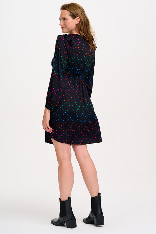 Florella Frill Mini Dress - Stars