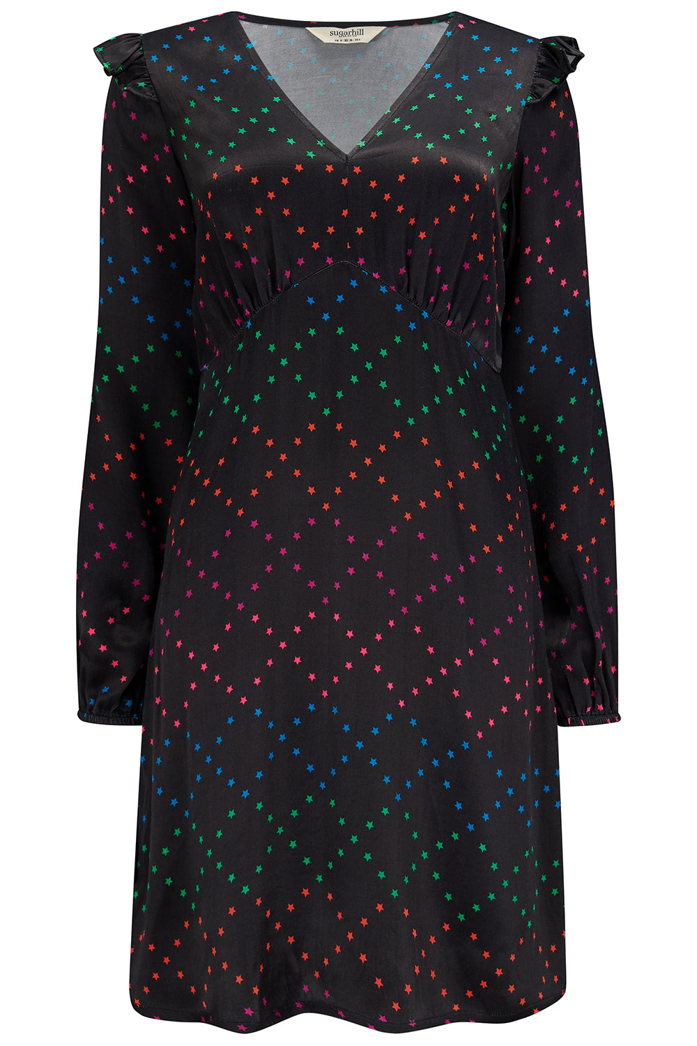 Florella Frill Mini Dress - Stars