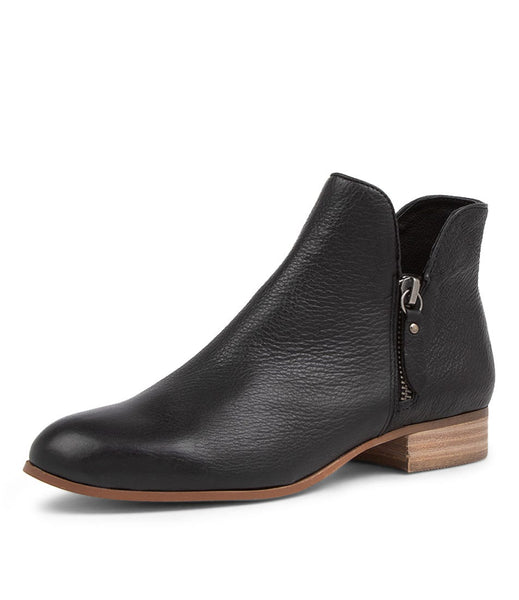 Faye Boots - Black Leather