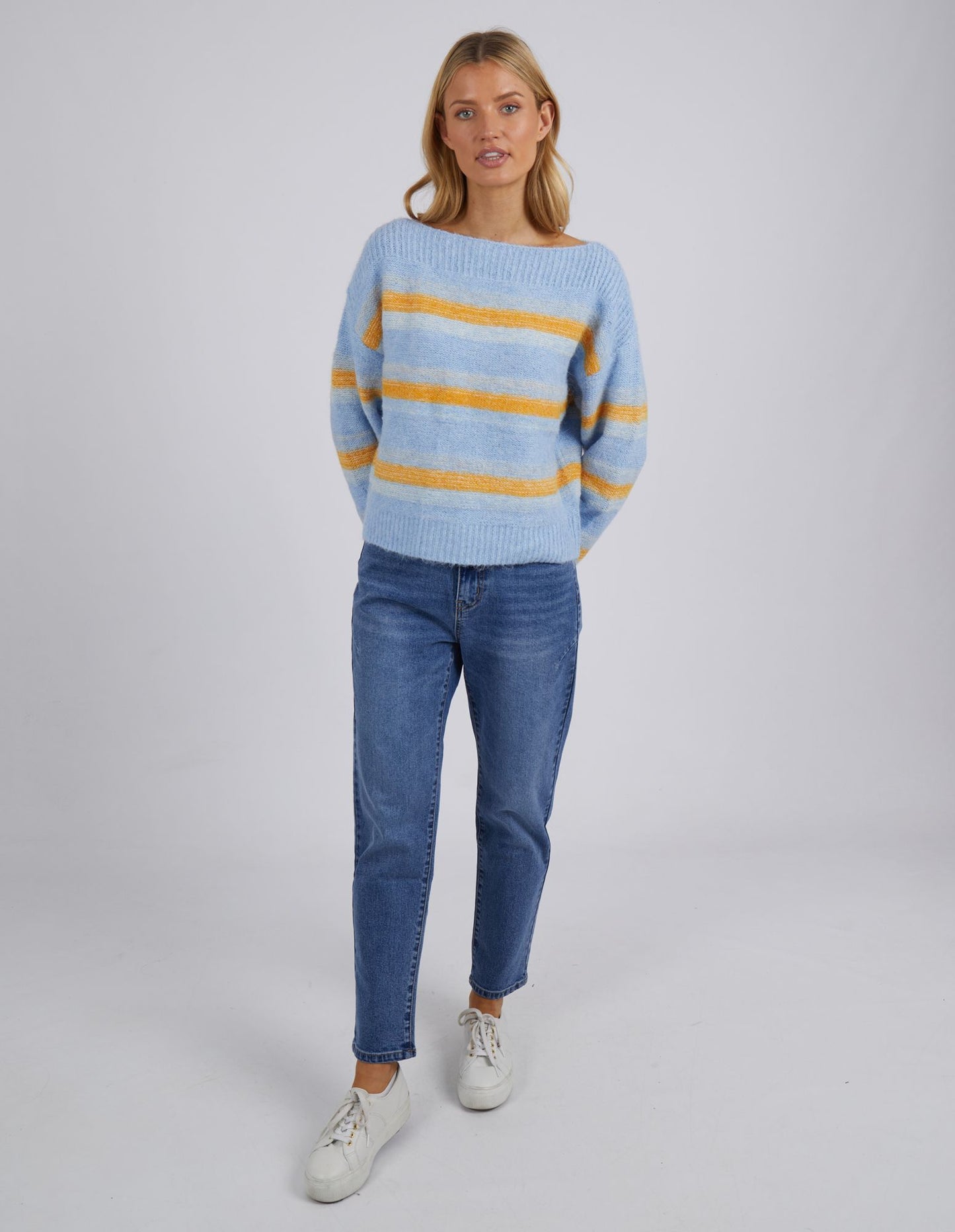 Stella Crew Knit - Light Blue