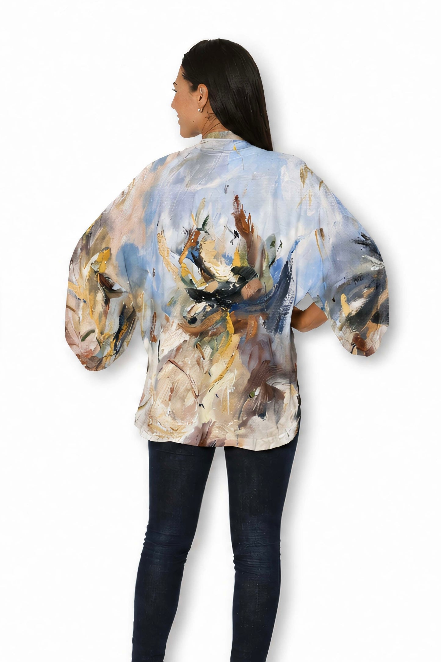 Short Silk Kimono - Echoes Of Creation