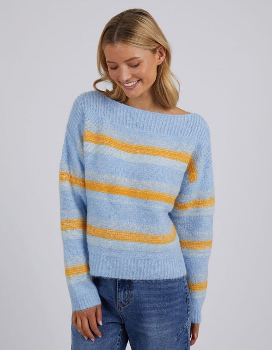 Stella Crew Knit - Light Blue