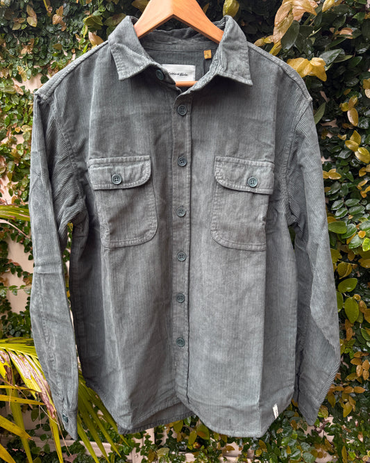 Lazy Boy Cord Shirt - Dusty Green