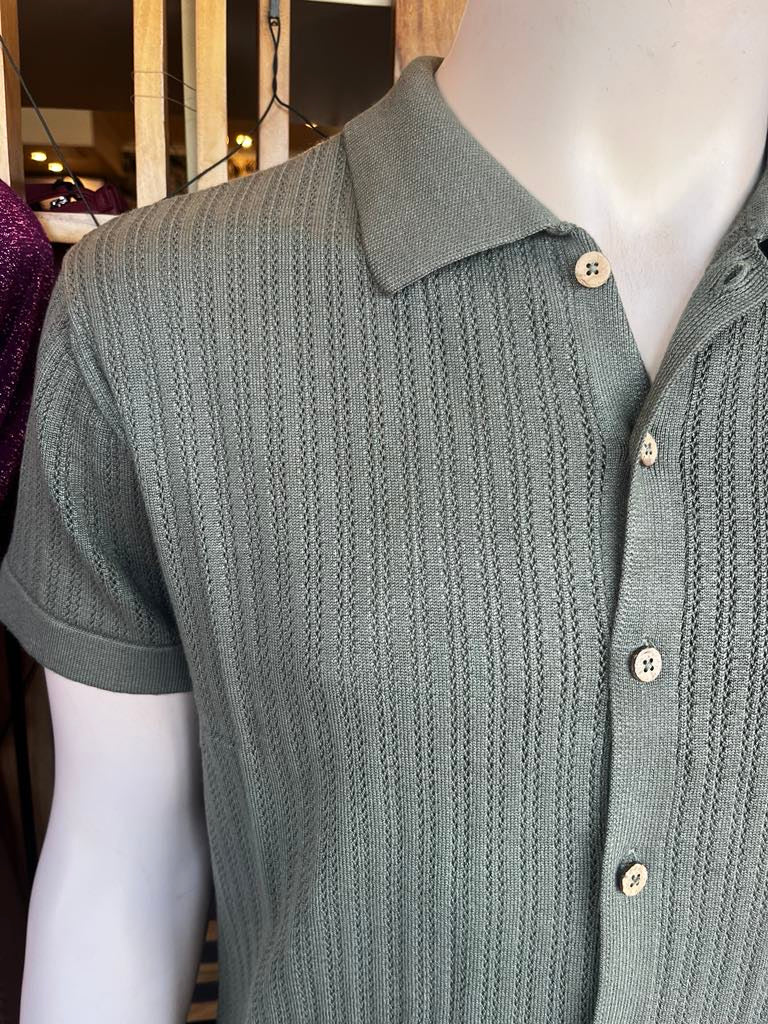 Intro Polo Knit Shirt - Fatigue