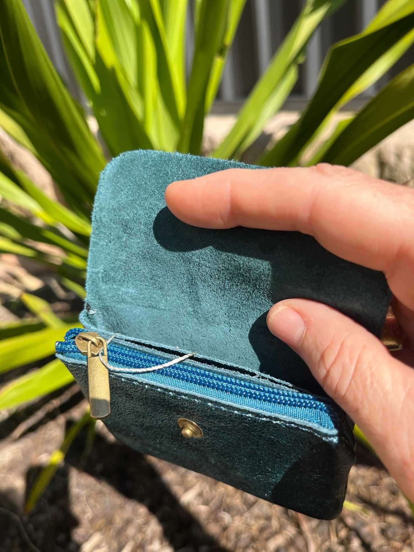 Coin Purse - Metallic Emerald