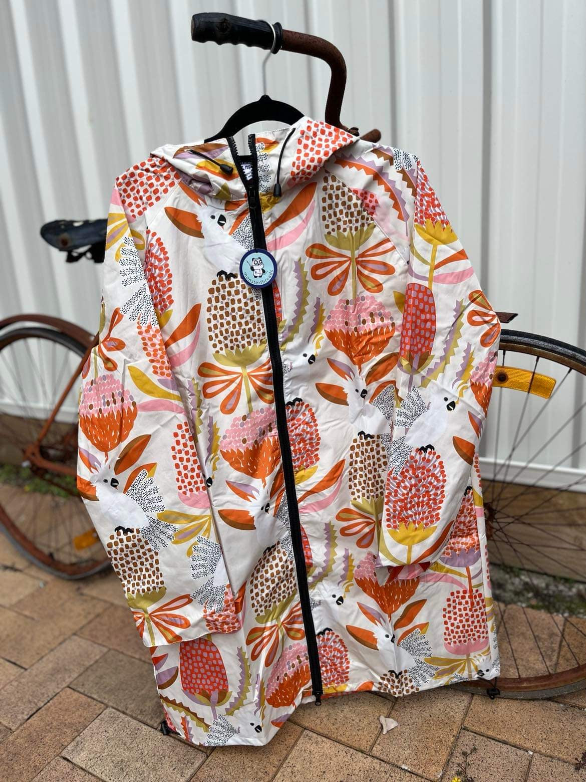Cockatoos & Banksia - Monster Threads Raincoat