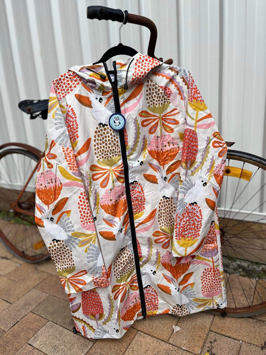 Cockatoos & Banksia - Monster Threads Raincoat