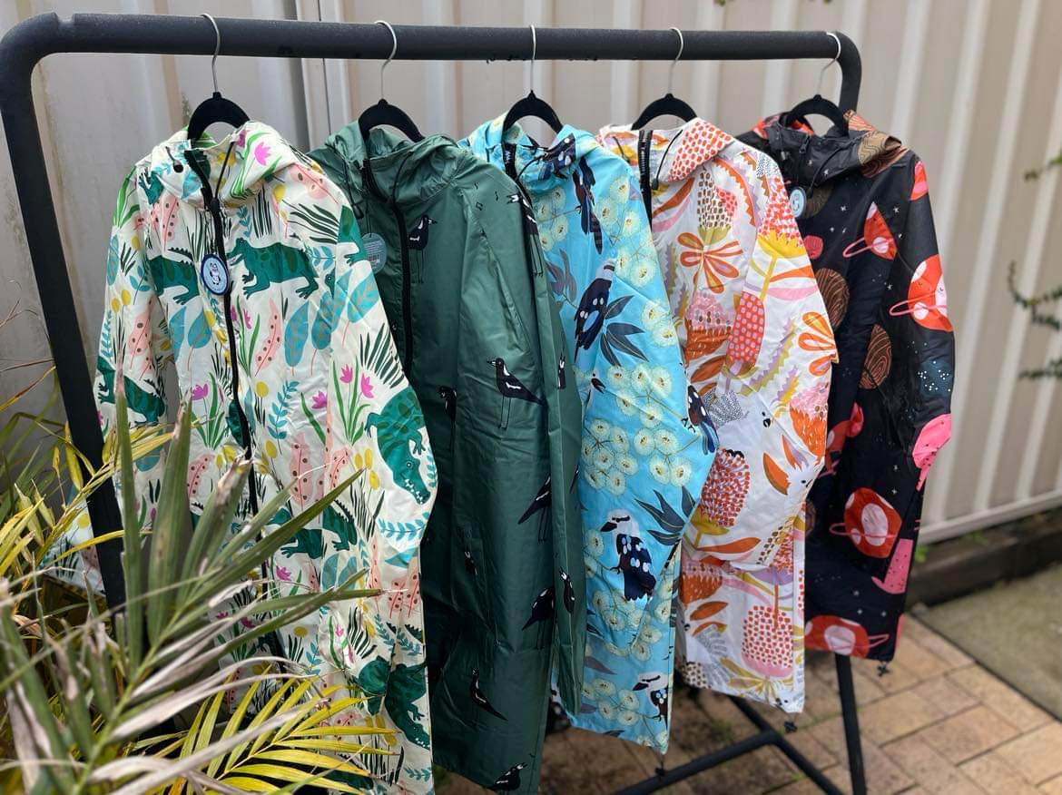 Cockatoos & Banksia - Monster Threads Raincoat
