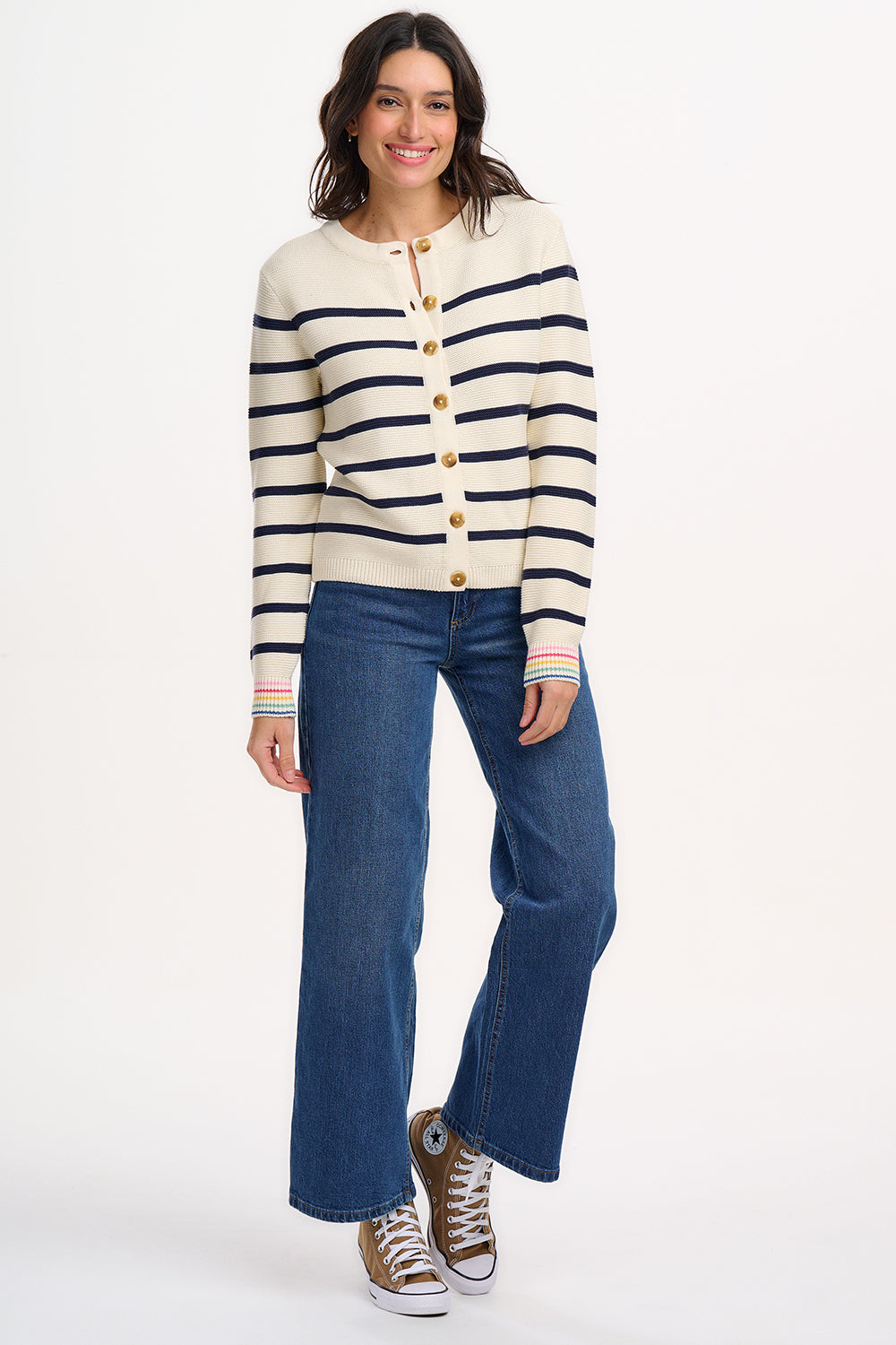 Anessa Cardigan - Rainbow Cuff