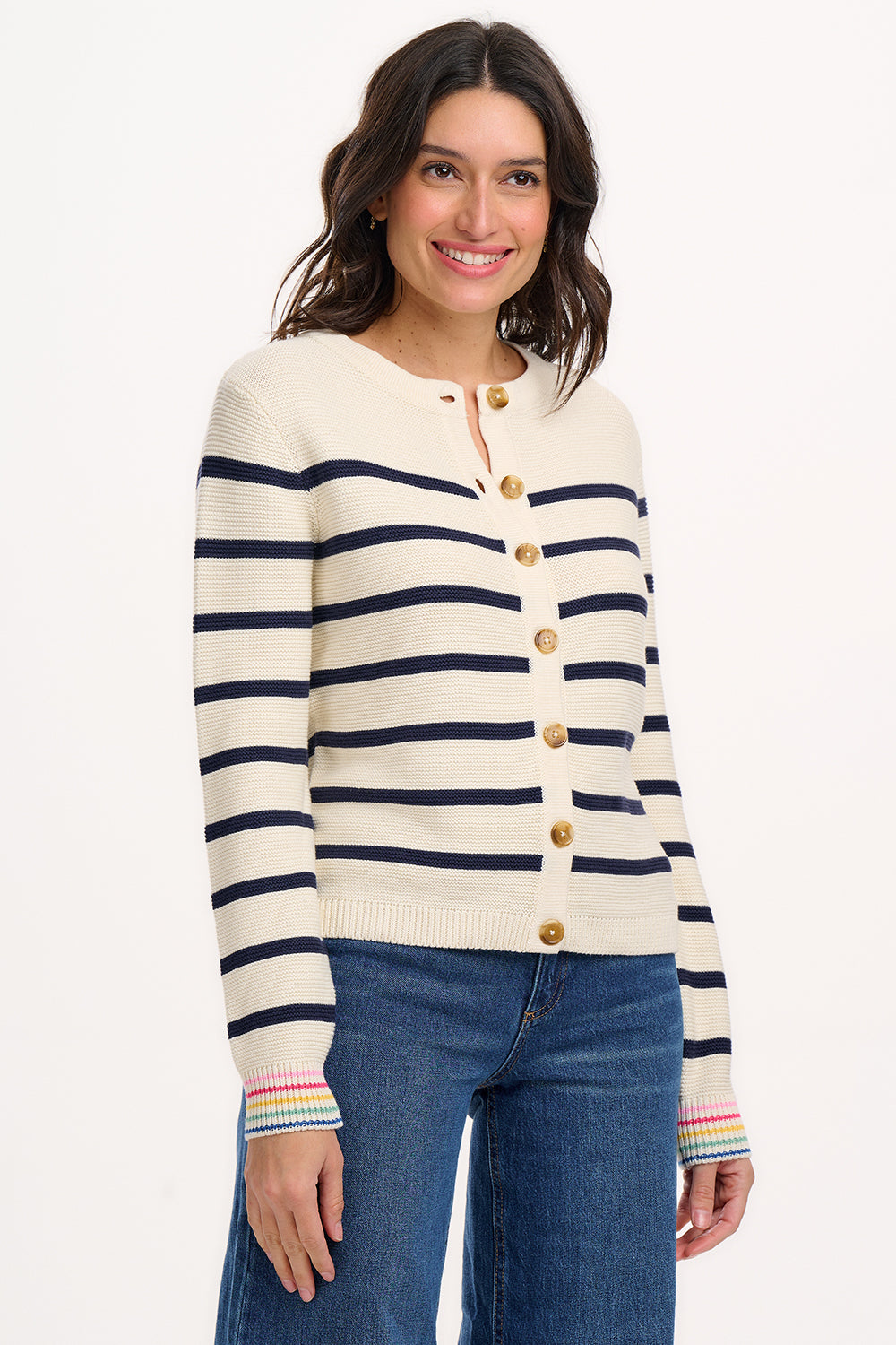 Anessa Cardigan - Rainbow Cuff