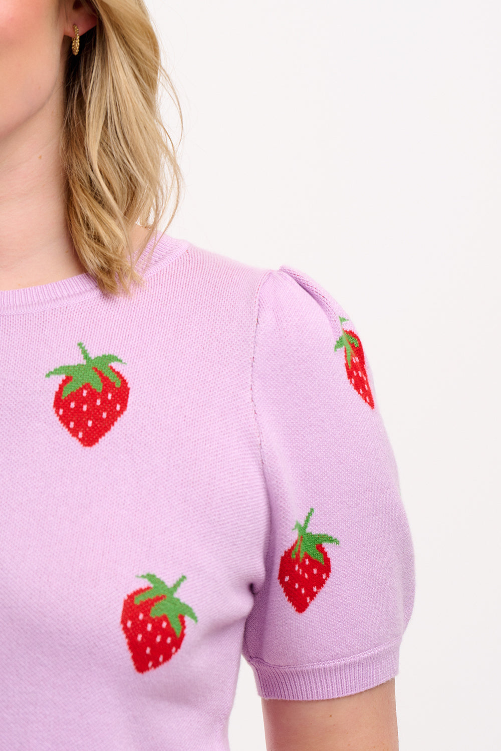 Dominique Knit Top - Summer Strawberry Lilac