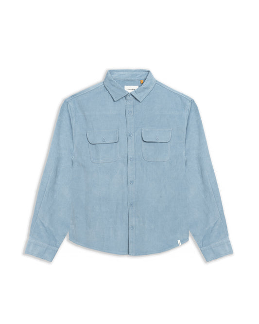 Lazy Boy Cord Shirt - Dusty Blue