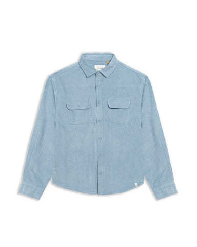 Lazy Boy Cord Shirt - Dusty Blue