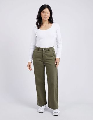 Scarlett Wide Leg Pants - Clover