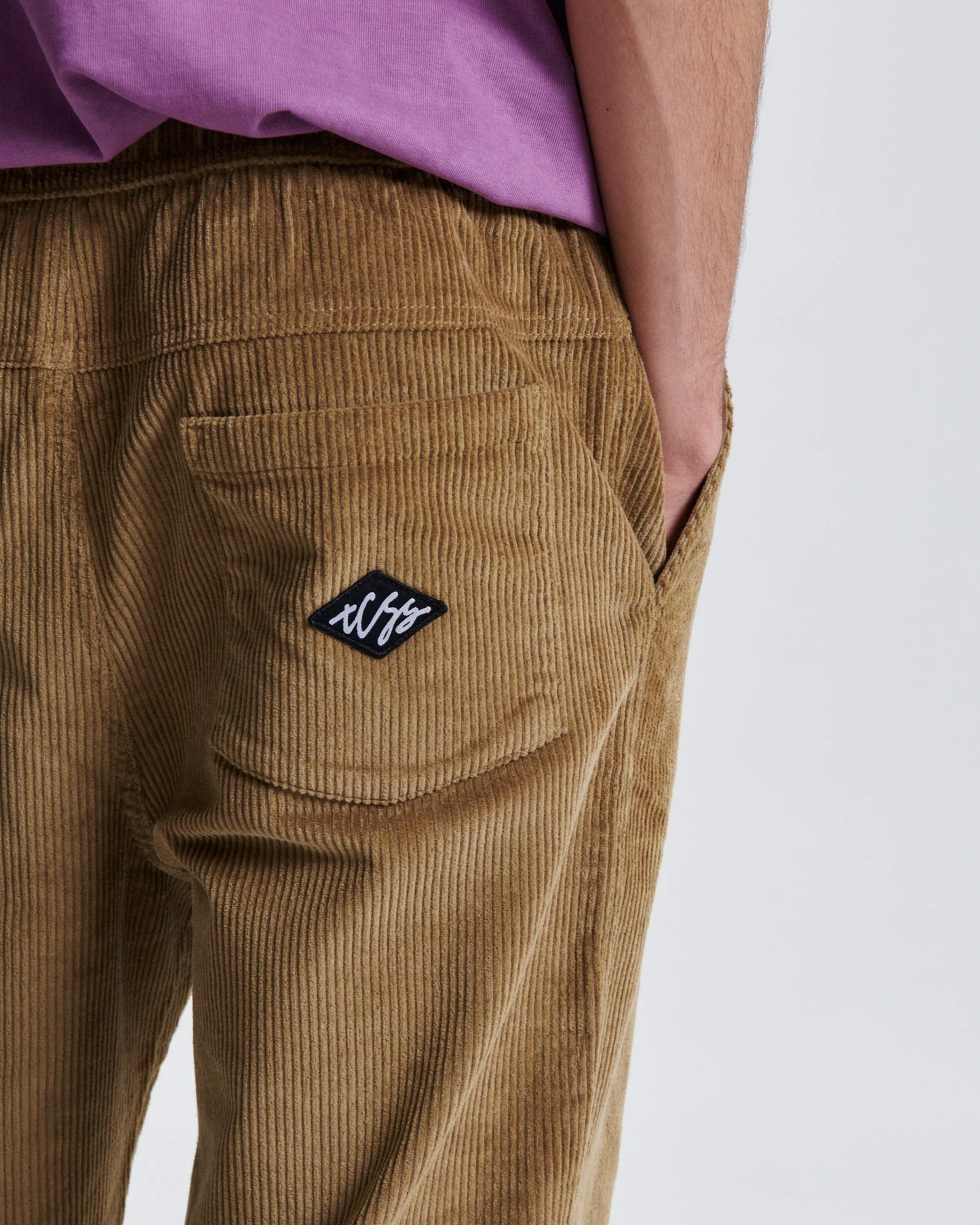 Fever Cord Pants - Camel