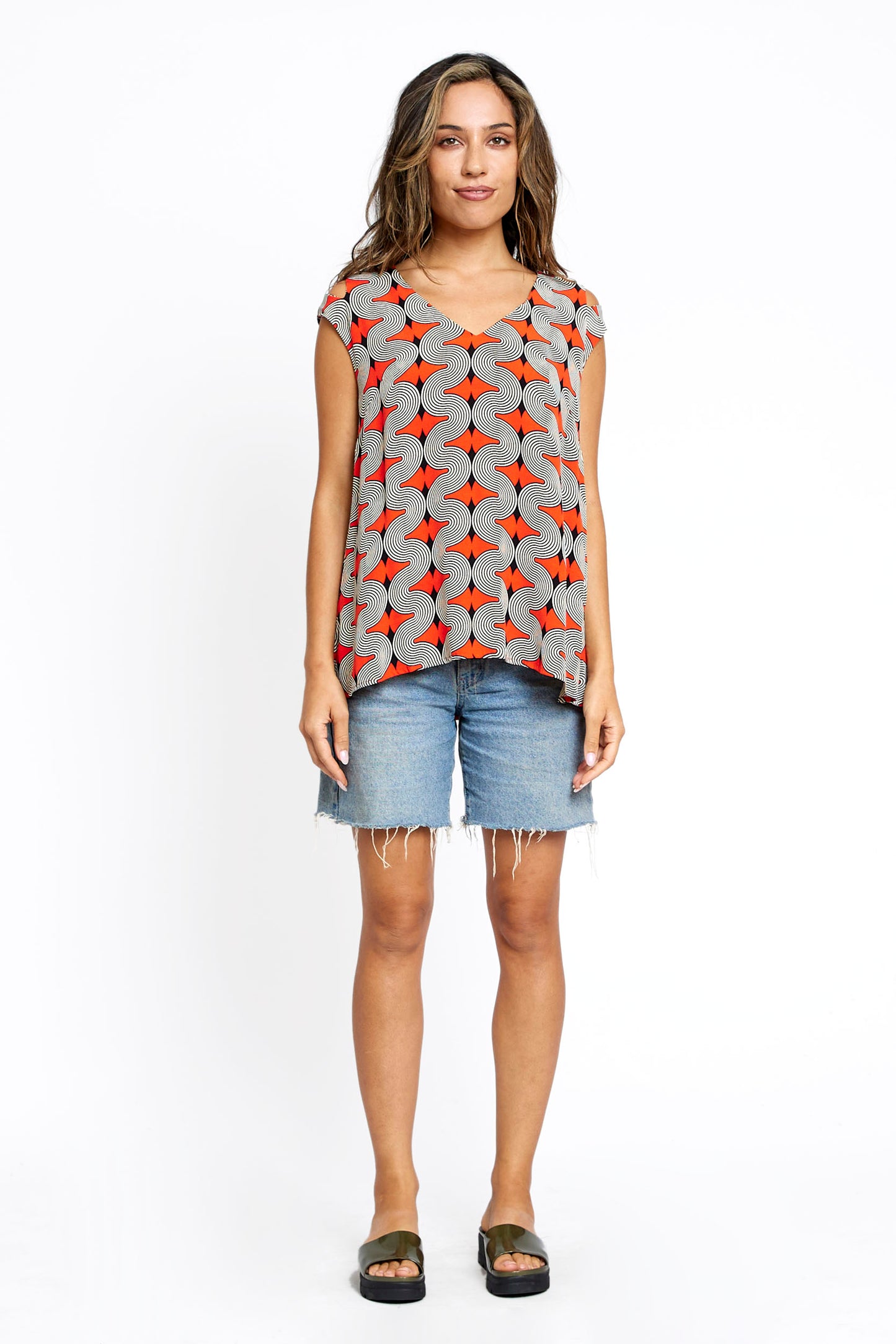 Pomie Blouse - Coral