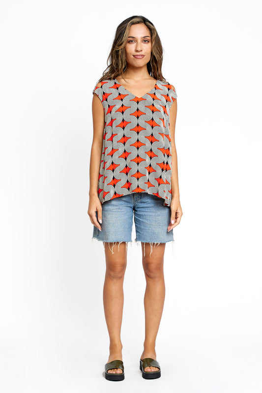 Pomie Blouse - Coral