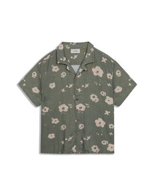 Splatter SS Resort Shirt - Green