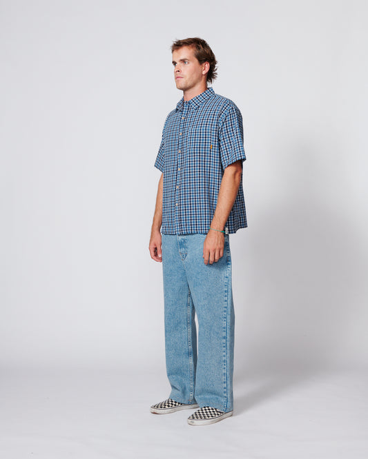 Dennis SS Shirt - Blue