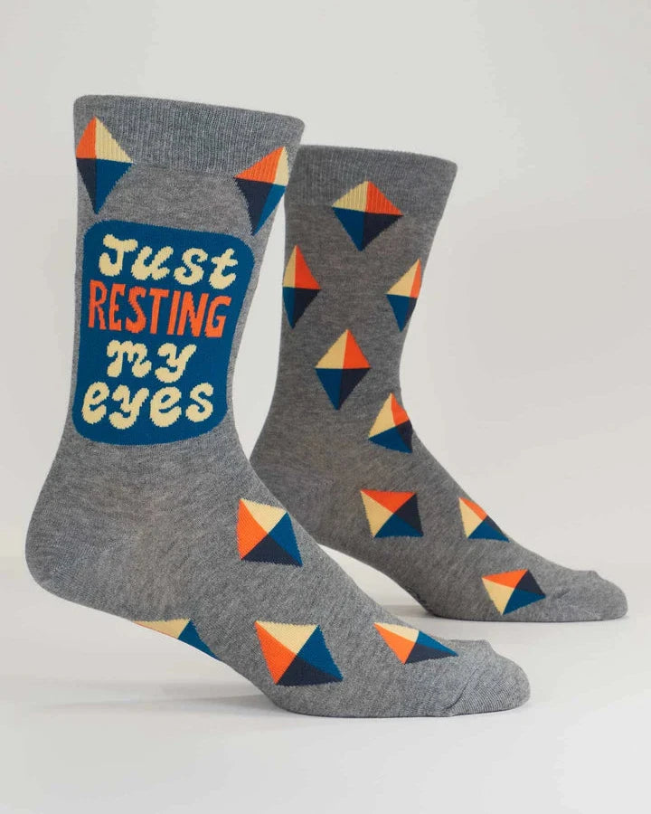 Resting My Eyes - Mens Socks