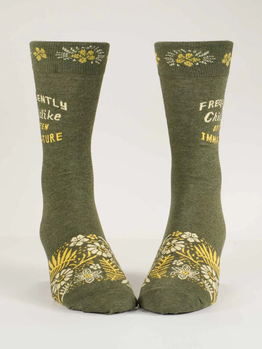 Frequently Childlike Often Immature - Mens Socks