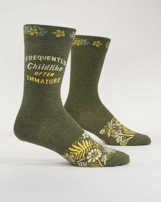 Frequently Childlike Often Immature - Mens Socks