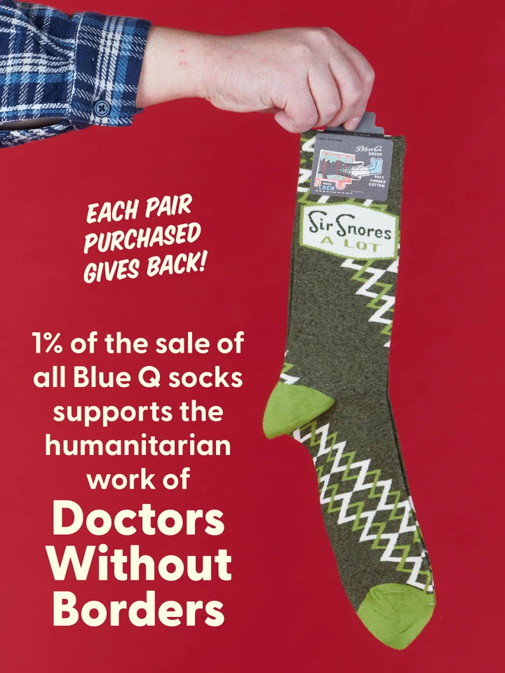 Sir Snores A Lot - Mens Socks