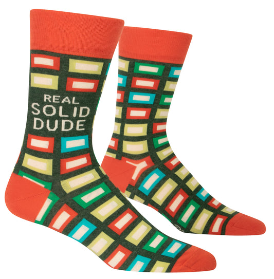 Real Solid Dude  - Mens Socks