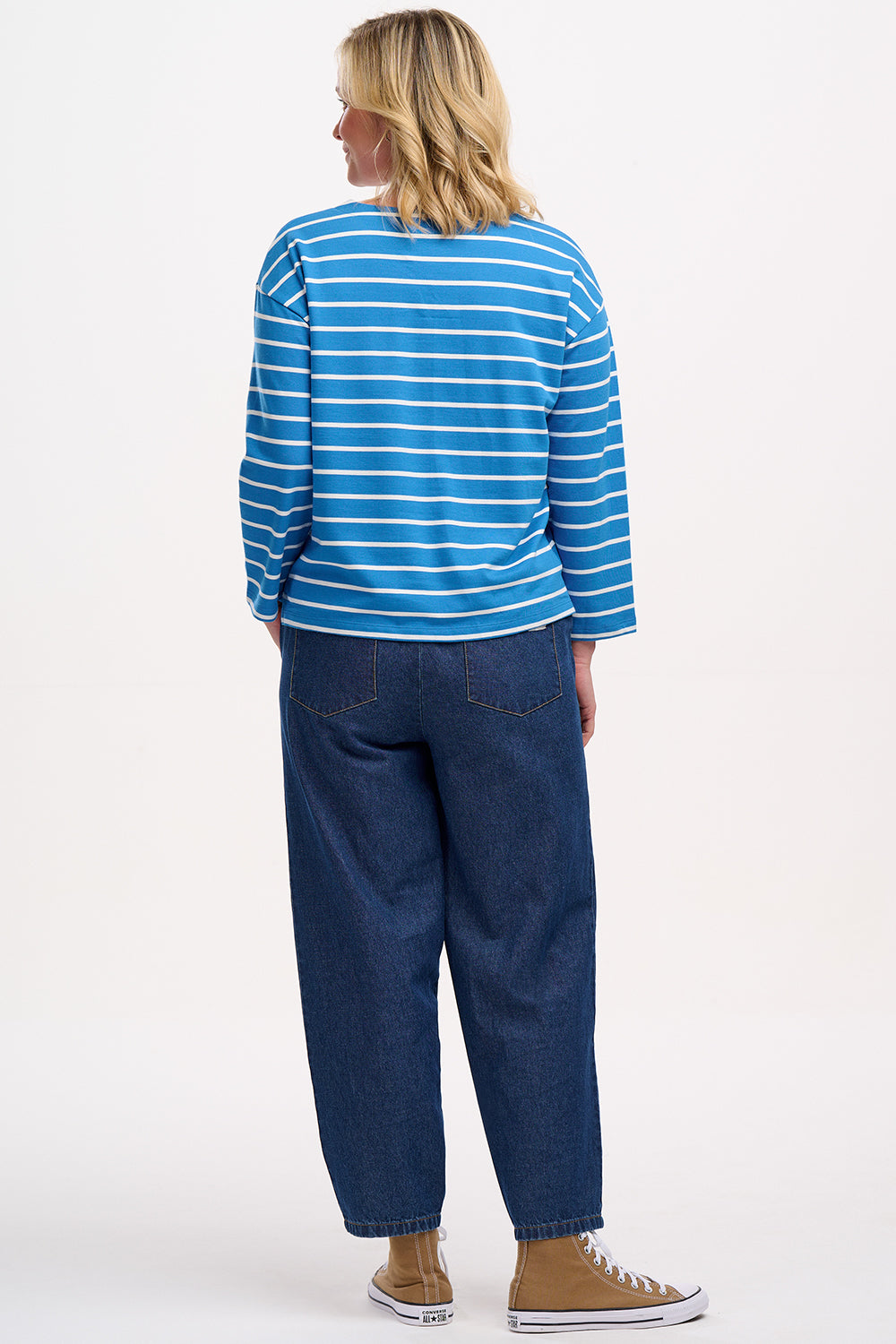 Billie Breton Top - Lobster Stripe