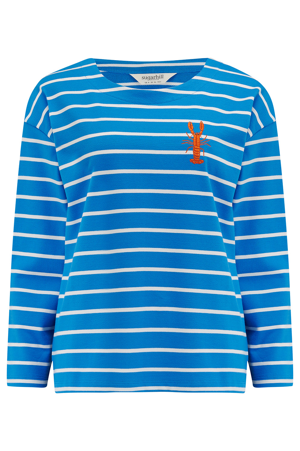 Billie Breton Top - Lobster Stripe