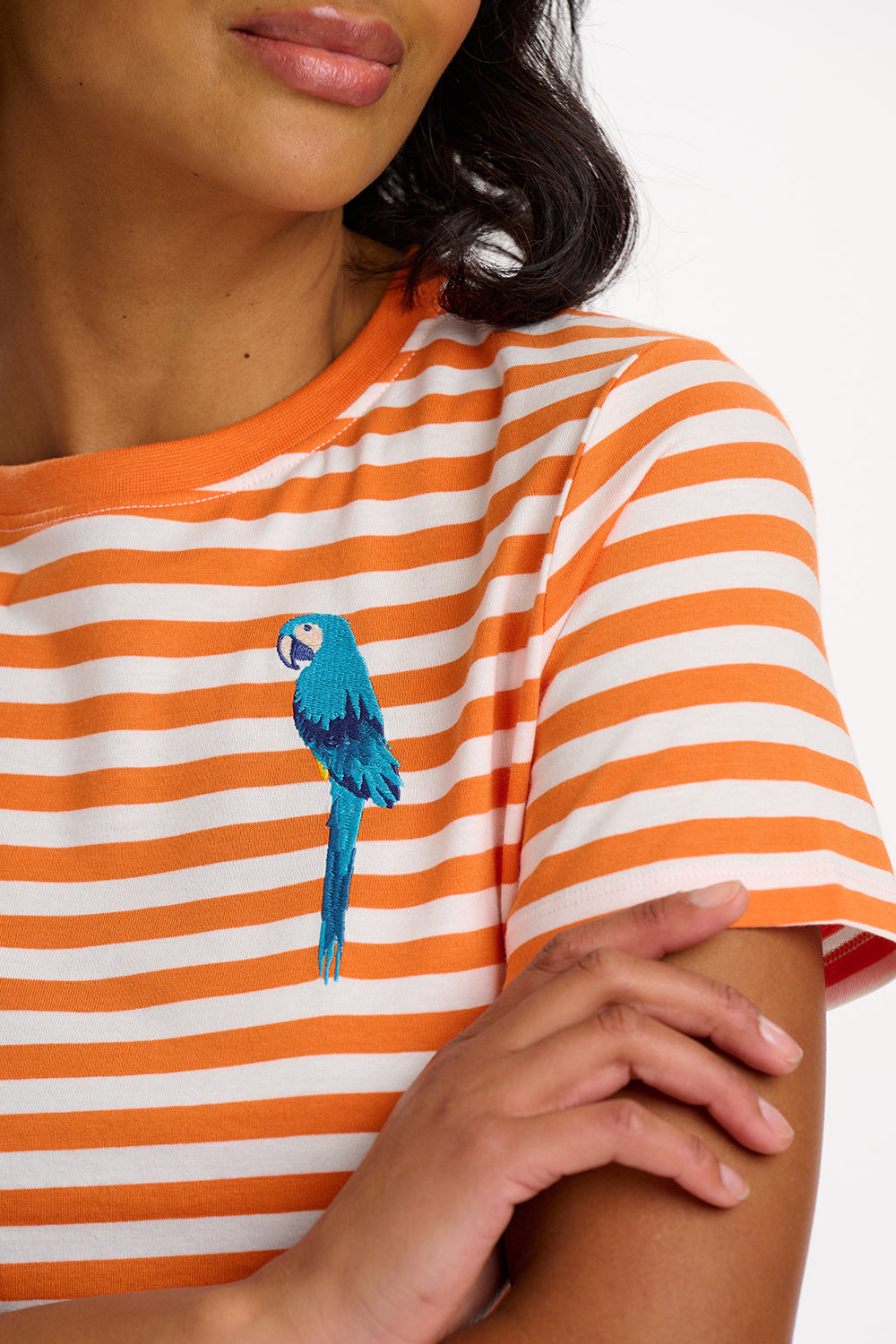 Maggie T-Shirt - Stripy Parrot