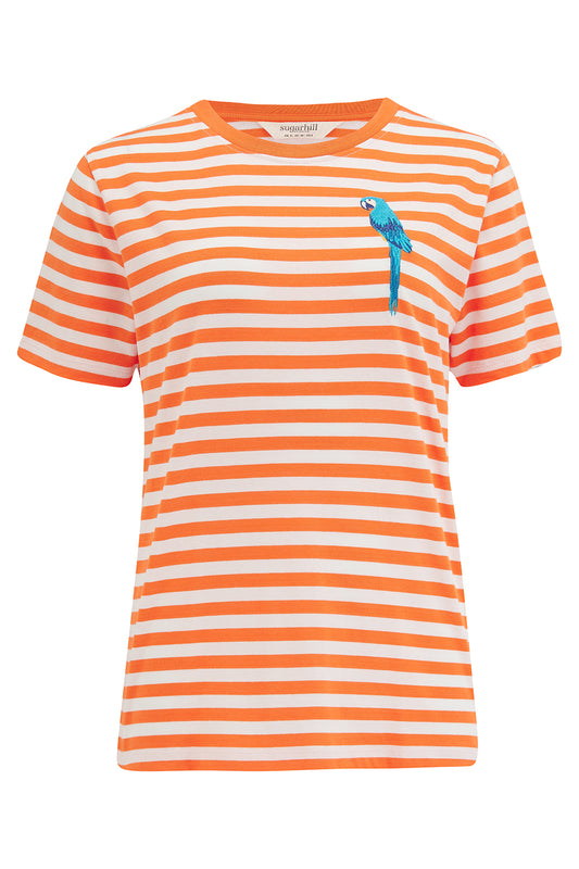 Maggie T-Shirt - Stripy Parrot