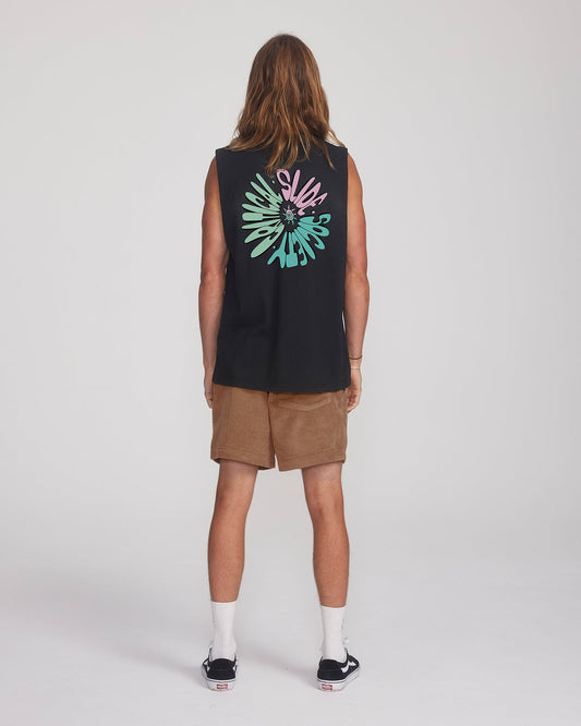Timewarp Muscle Tee - Black