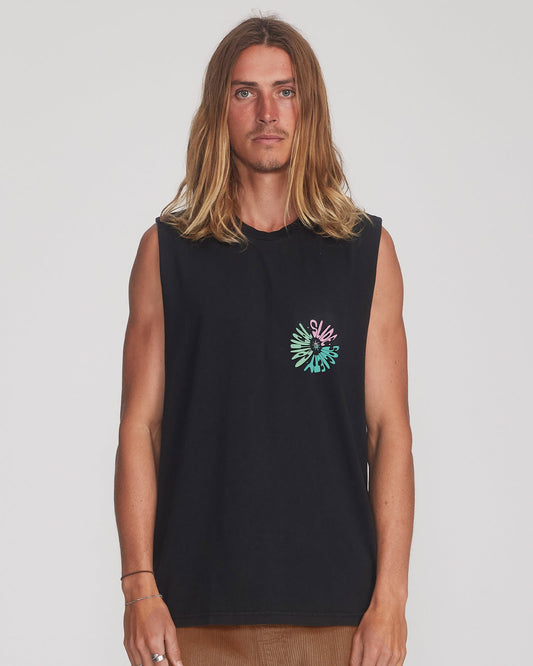 Timewarp Muscle Tee - Black