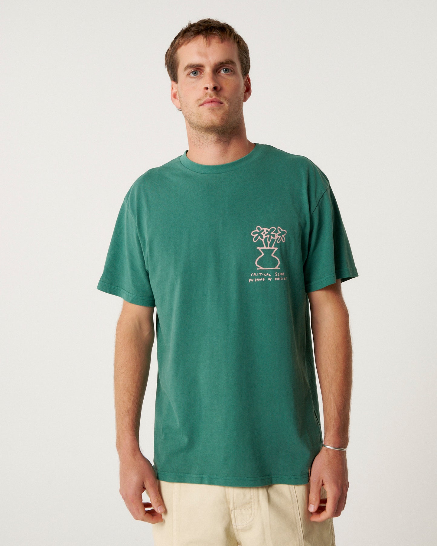 Daisy Tee - Dusty Green