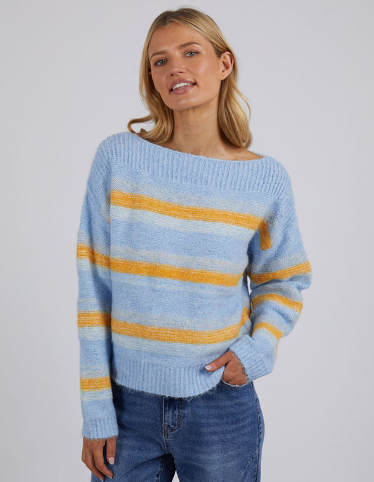 Stella Crew Knit - Light Blue