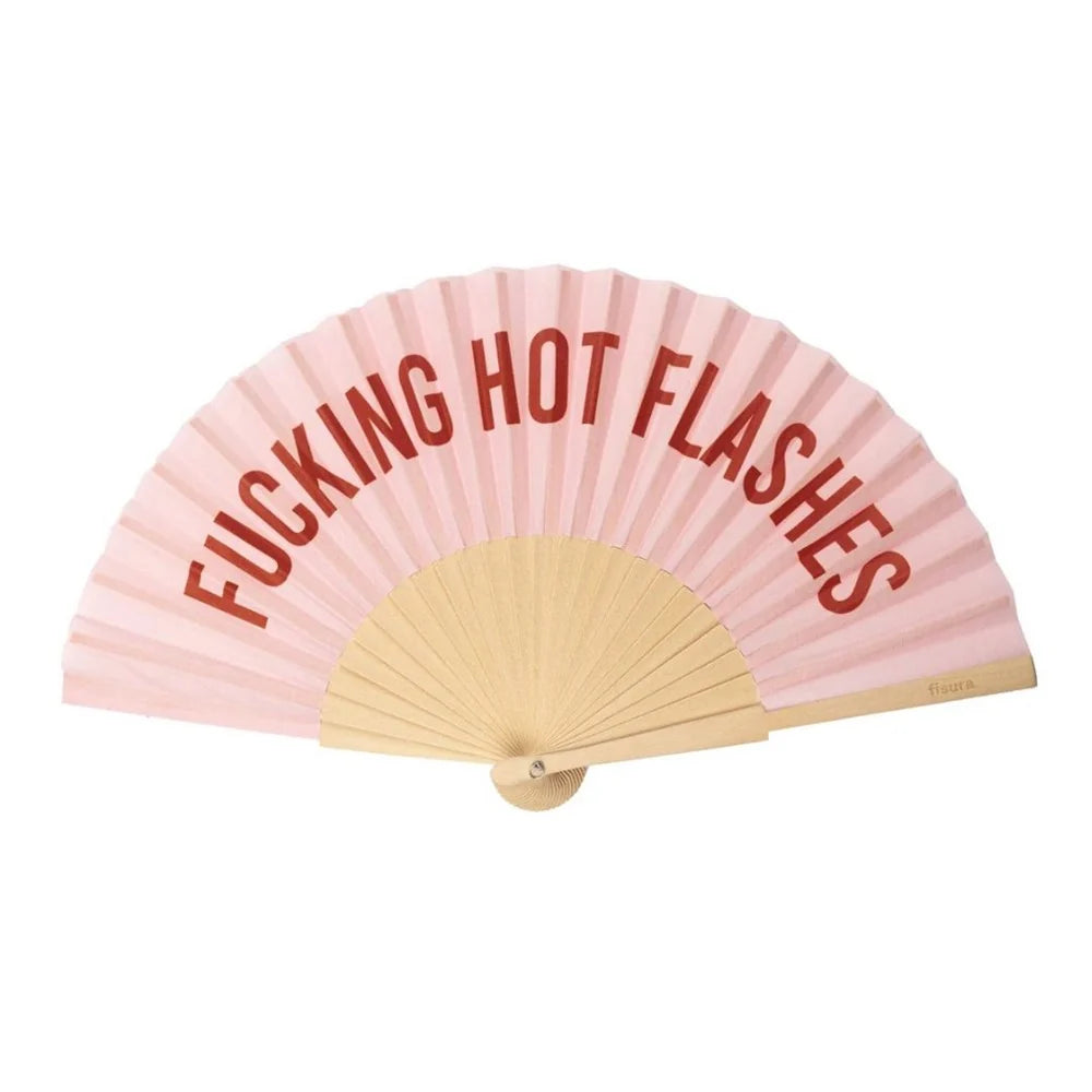 Fucking Hot Flashes - Pink Hand Fan